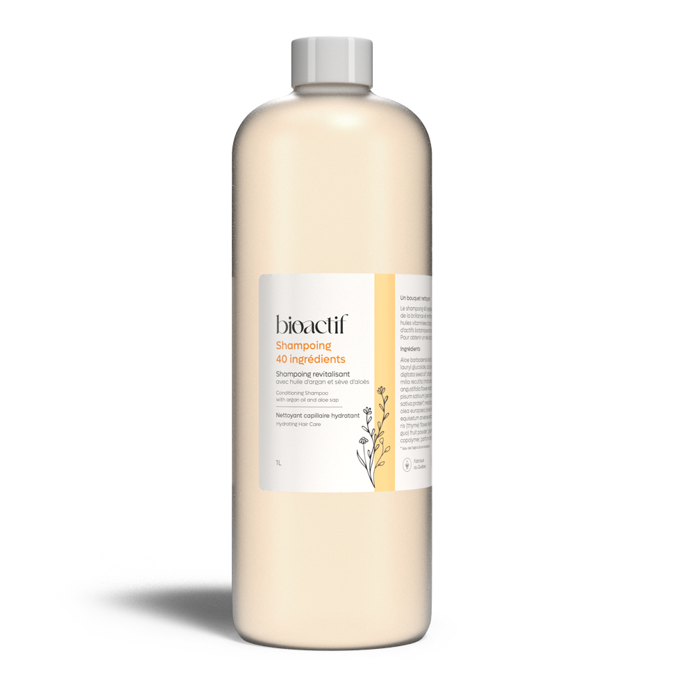 Shampoing 40 Ingrédients 1 litre : Une Hydratation Naturelle pour Cheveux éclatants