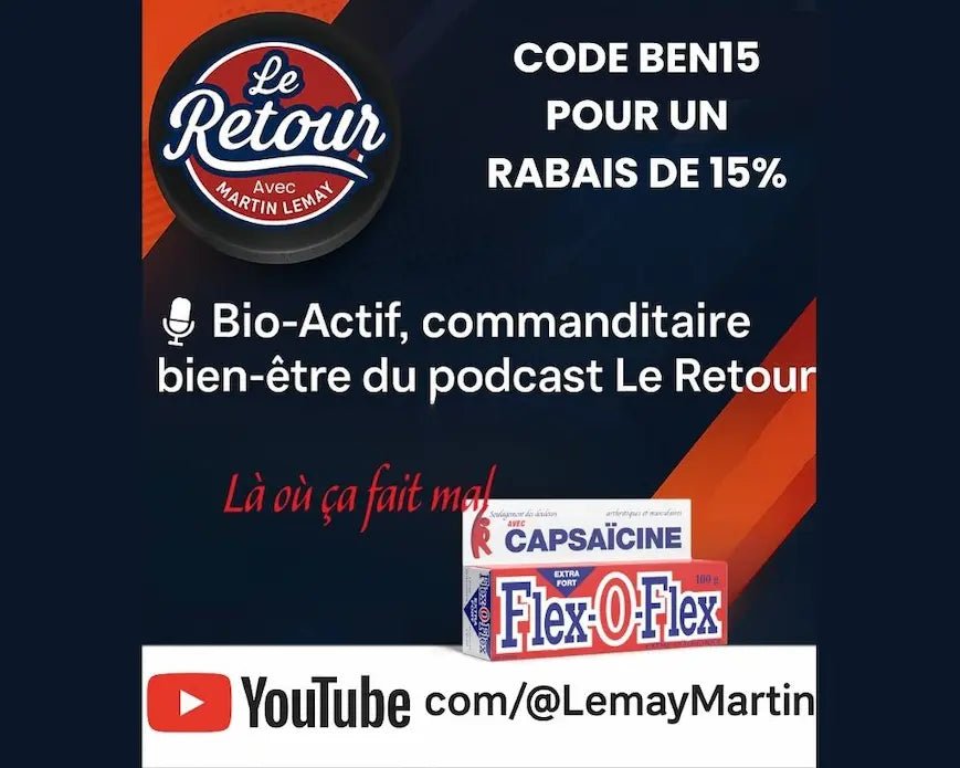 Flex - o - Flex extra fort crème analgésique naturelle pour douleurs musculaires - Bio - Actif