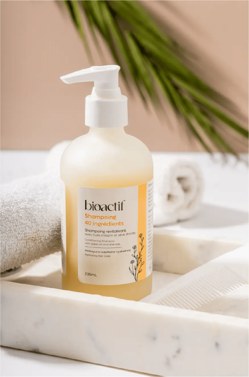 Shampoing 40 Ingrédients : Une Hydratation Naturelle pour Cheveux éclatants - Bio - Actif