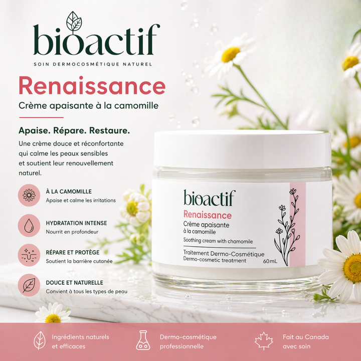 creme visage Renaissance pour peau sensible