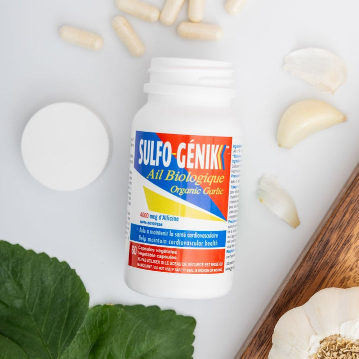 Ail Biologique Sulfo - génik - Soutien Naturel pour la Santé Cardiovasculaire - Bio - Actif