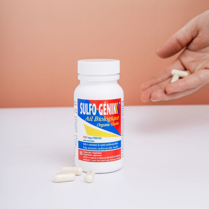 Ail Biologique Sulfo - génik - Soutien Naturel pour la Santé Cardiovasculaire - Bio - Actif