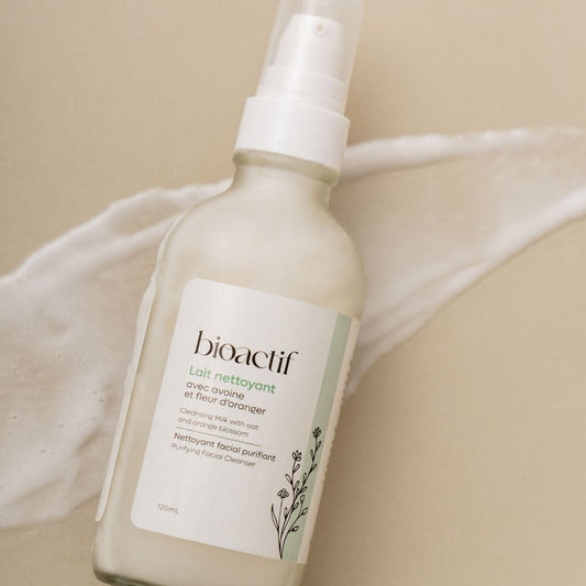 Lait nettoyant, Purifie en douceur et éclatant - Bio - Actif
