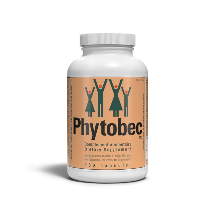 Phytobec 360 capsules : Supplément de Vitamines et Minéraux Essentiels - Bio - Actif