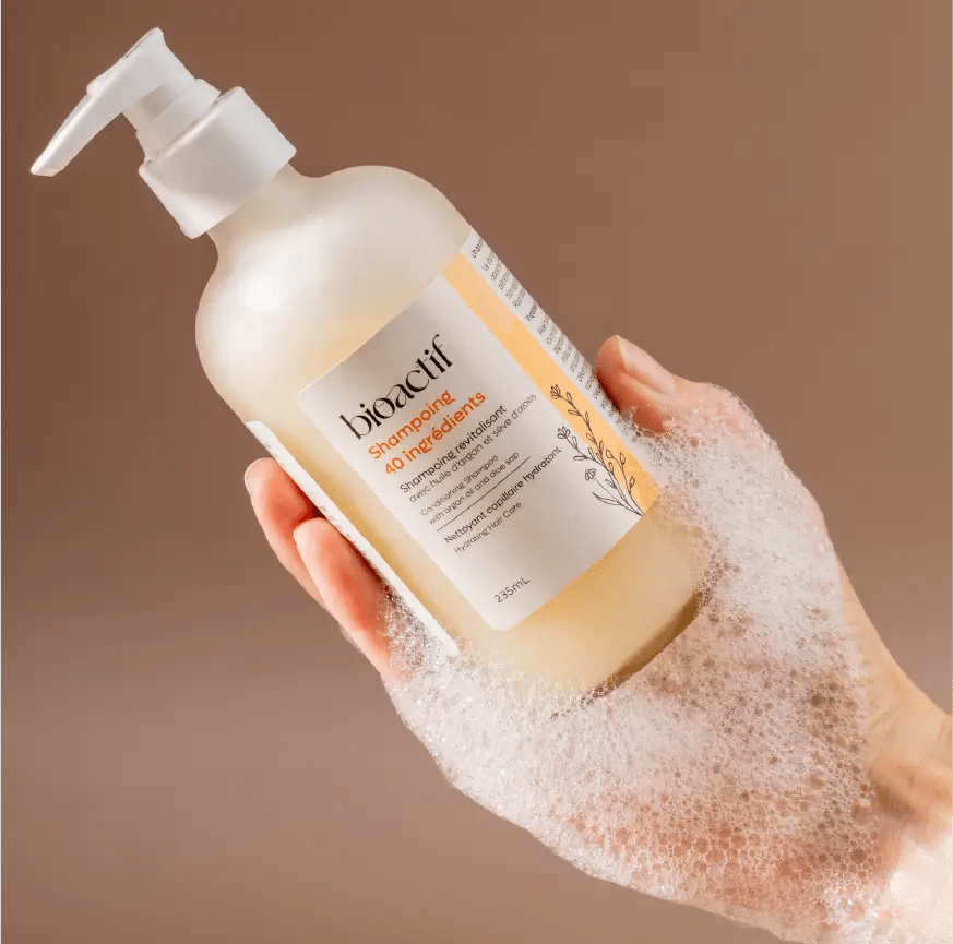 Shampoing 40 Ingrédients 250ml : Une Hydratation Naturelle pour Cheveux éclatants - Bio - Actif